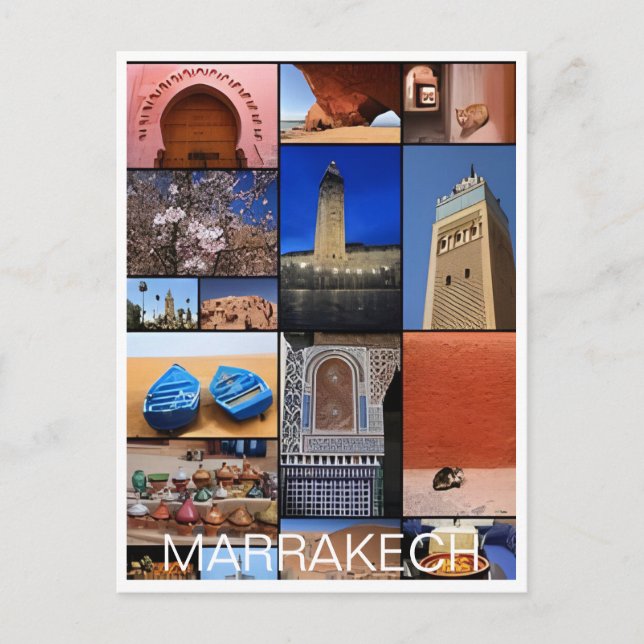 Postal Viajes Vintage Marruecos turismo maroc Marrakech (Anverso)