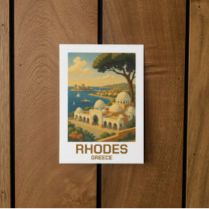 Postal Viajes Vintage Rodas Grecia