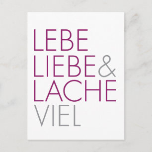 Postal Vial de Lebe Liebe y Lache