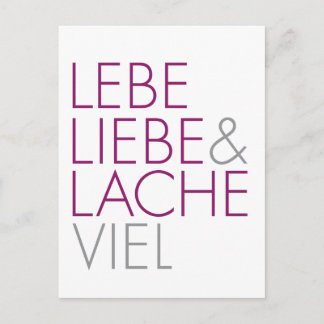 Postal Vial de Lebe Liebe y Lache