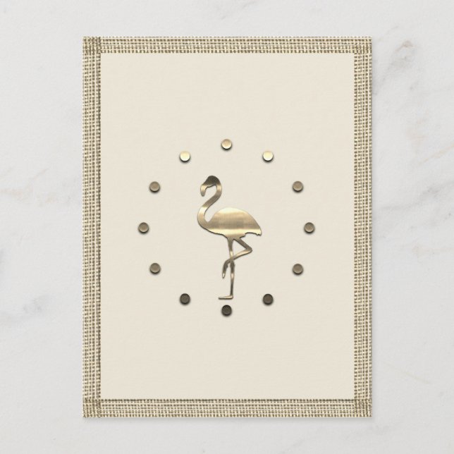 Postal Vibe de temporada de vacaciones de oro (Anverso)