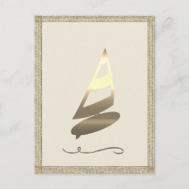 Postal Vibe de temporada de vacaciones de oro