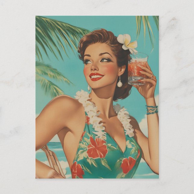 Postal Vibes de Paraíso Vintage Tropical (Anverso)