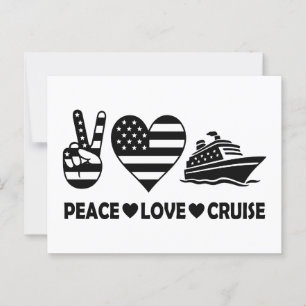 Postal Vibes de vacaciones de Peace Love Cruise USA