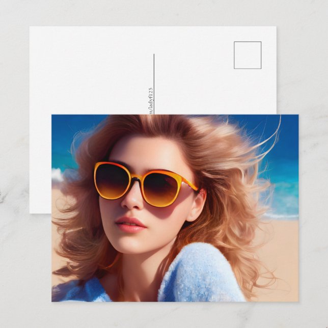 Postal Vibes de verano, posttravesía (Anverso / Reverso)