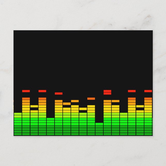 Postal Vibes ecualizadoras del ritmo de la música DJ Blac (Anverso)