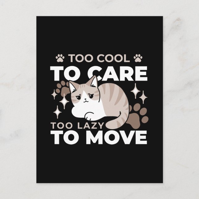 Postal Vibes relajadas y perezosas para el diseño de los  (Anverso)