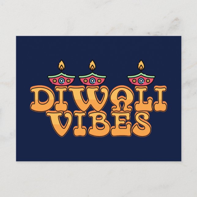 Postal Vibes retro diwali (Anverso)