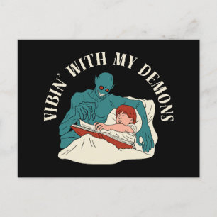 Postal Vibin con mi demonio