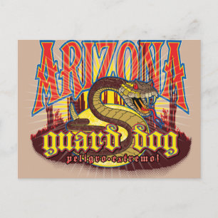 Postal Víbora de Arizona en guardia