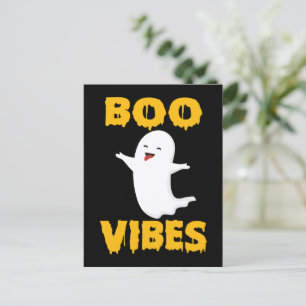 Postal Vibraciones de Boo - Divertido Halloween 2022