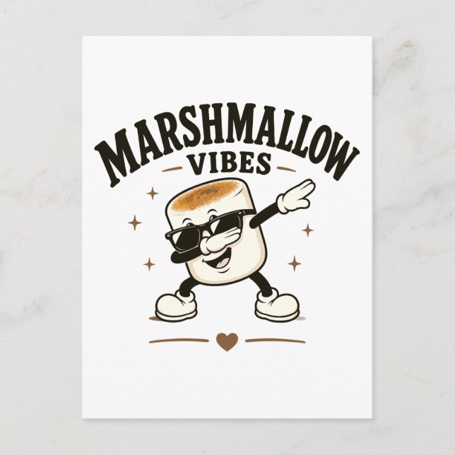 Postal Vibraciones de malvavisco (Anverso)