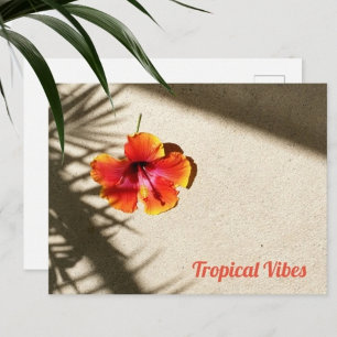 Postal Vibraciones Tropicales Hibisco