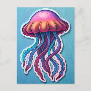 Postal Vibrant JellyFish