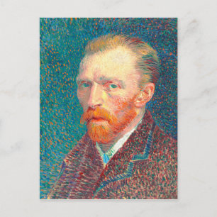 Postal Vibrante autorretrato de Vincent van Gogh