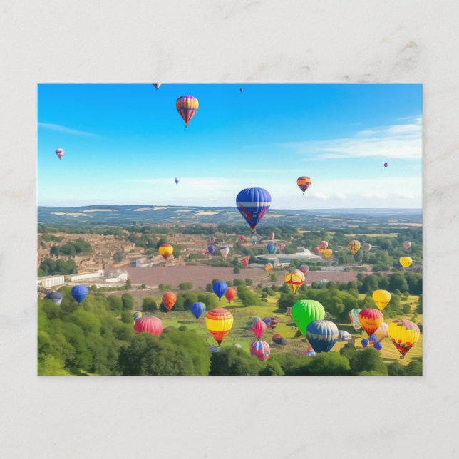 Postal Vibrante Balloon Fiesta (Anverso)