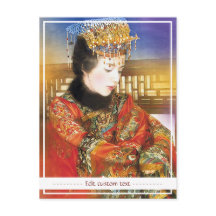 Vibrante retrato de una dama china oriental