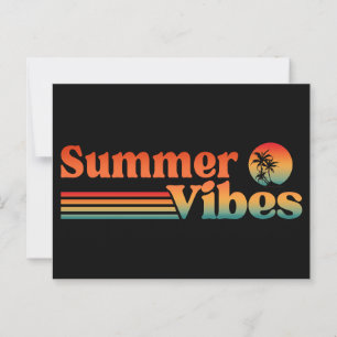 POSTAL VIBRAZONES DE VERANO PUESTA DE SOL VINTAGE VACACIO