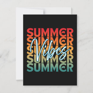 POSTAL VIBRAZONES DE VERANO VACACIONES FAMILIARES EN LA P