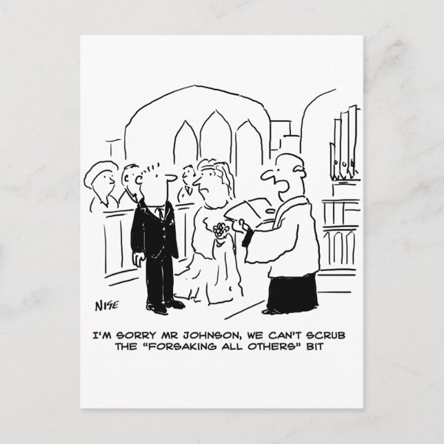 Postal Vicar, boda del Servicio de la Iglesia, no puede r (Anverso)