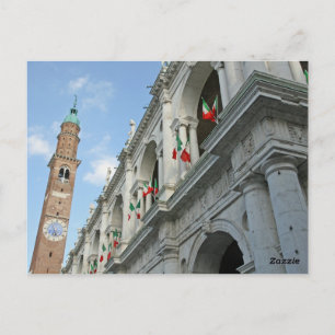 Postal Vicenza - Italia: Torre de la Basílica Palladiana