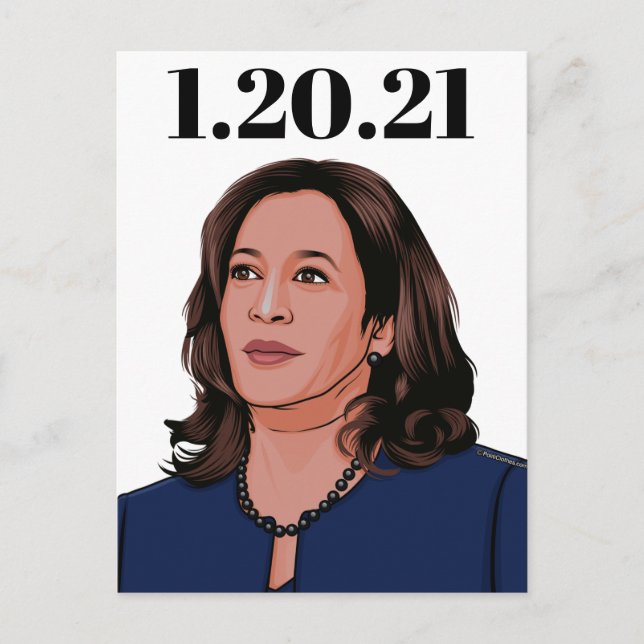 Postal Vicepresidente Kamala Harris (Anverso)