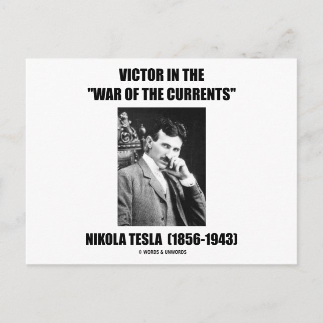 Postal Víctor en la "guerra de las corrientes" (Anverso)
