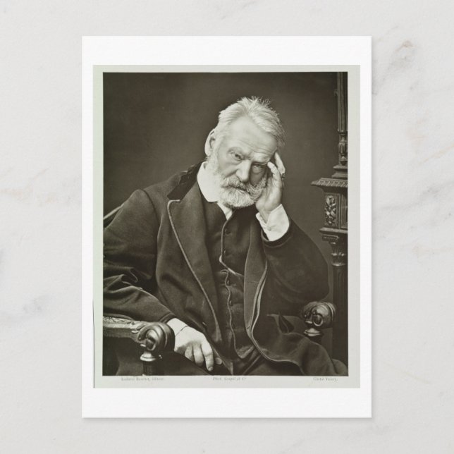 Postal Victor Hugo (1802-85), de 'Galerie Contemporaine (Anverso)