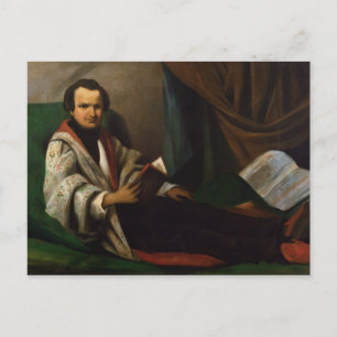 Postal Victor Hugo en su diván, c.1830-40