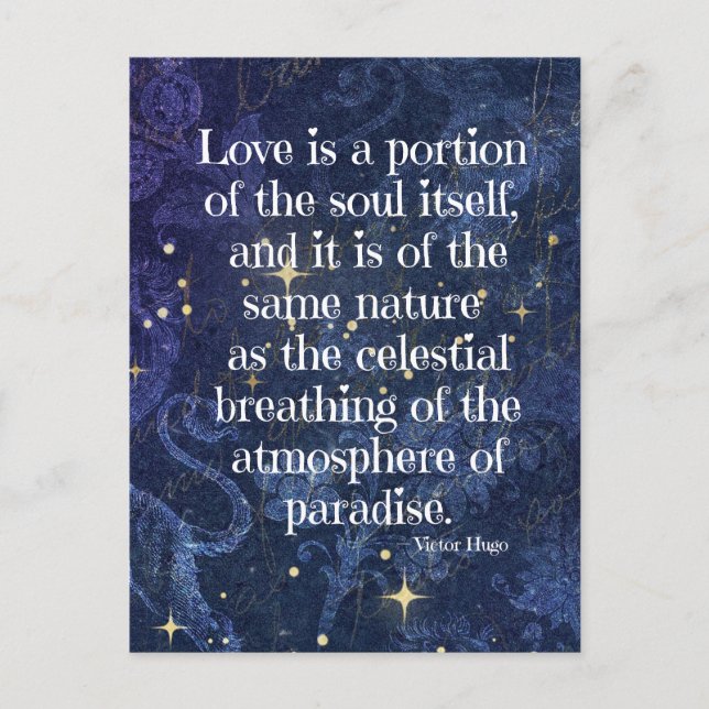 Postal Victor Hugo Poem (Anverso)