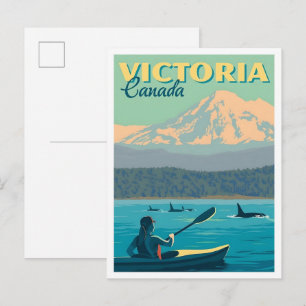 Postal Victoria Canadá Viajes Antiguos 