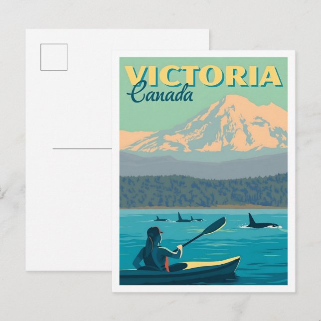 Postal Victoria Canada Vintage Travel  (Anverso / Reverso)