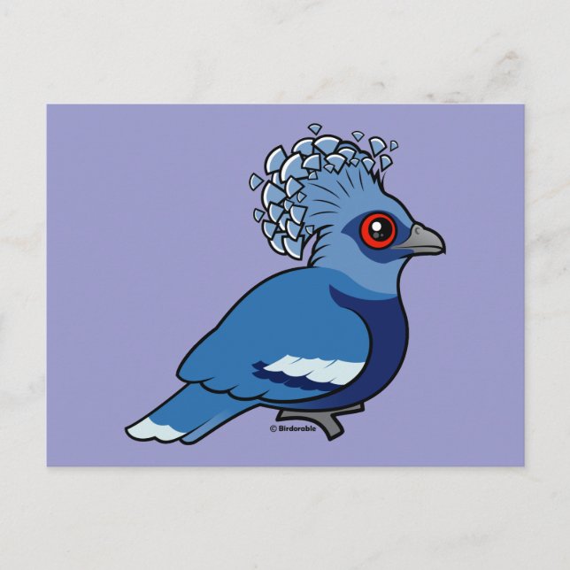 Postal Victoria Crowne Pigeon (Anverso)