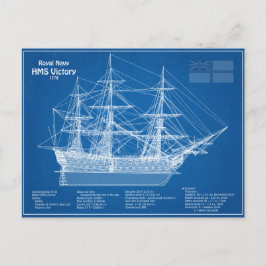 Postal Victoria de HMS - Planes de trazado de buques ABD