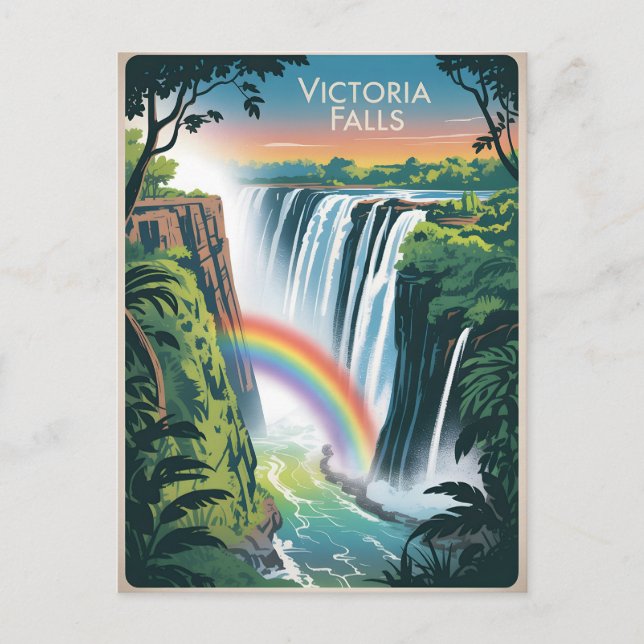 Postal Victoria Falls Vintage (Anverso)