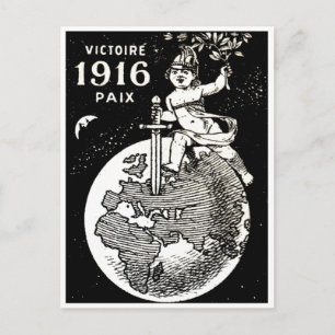 Postal Victoria francesa de la Primera Guerra Mundial