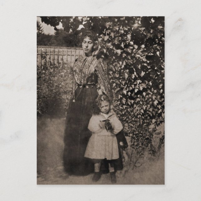 Postal Victoria Melita de Hessen con Elizabeth #008D (Anverso)