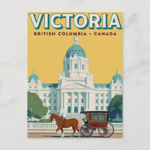 Postal Victoria Parlamento BC Retro