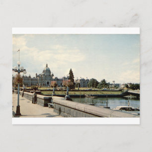 Postal Victoria Parlamento BC Vista del Puerto Antiguo