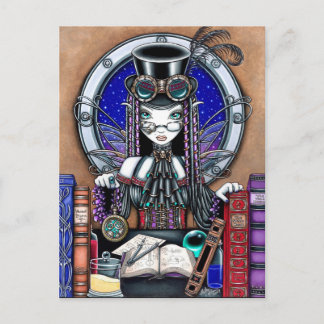 Postal Victoria Steam Punk Faerie Postcard