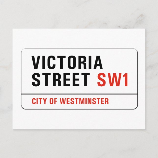 Postal Victoria Street, Rótulo de London Street (Anverso)