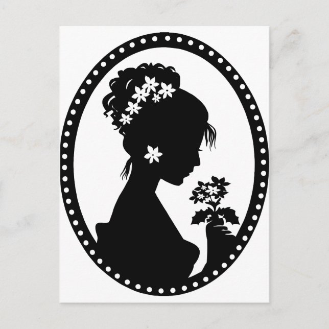 Postal Victorian Cameo Silhouette (Anverso)