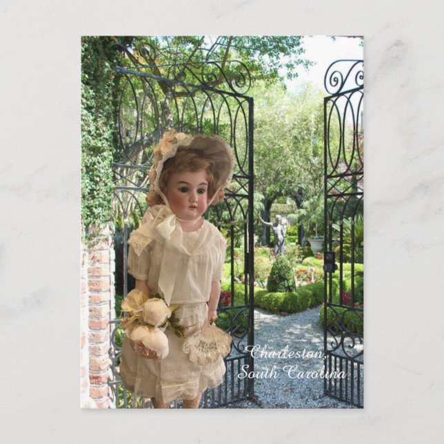 Postal Victorian Doll Charleston, SC post card (Anverso)