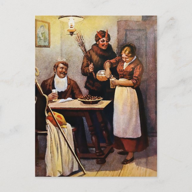 Postal Victorian Krampus (Anverso)