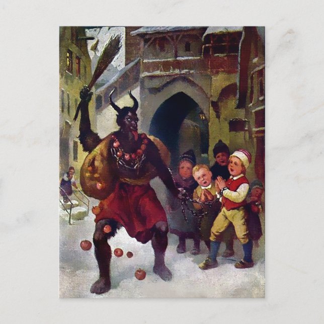 Postal Victorian Krampus (Anverso)