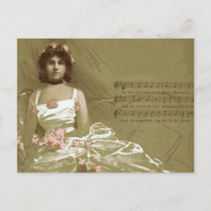 Postal victoriano de música