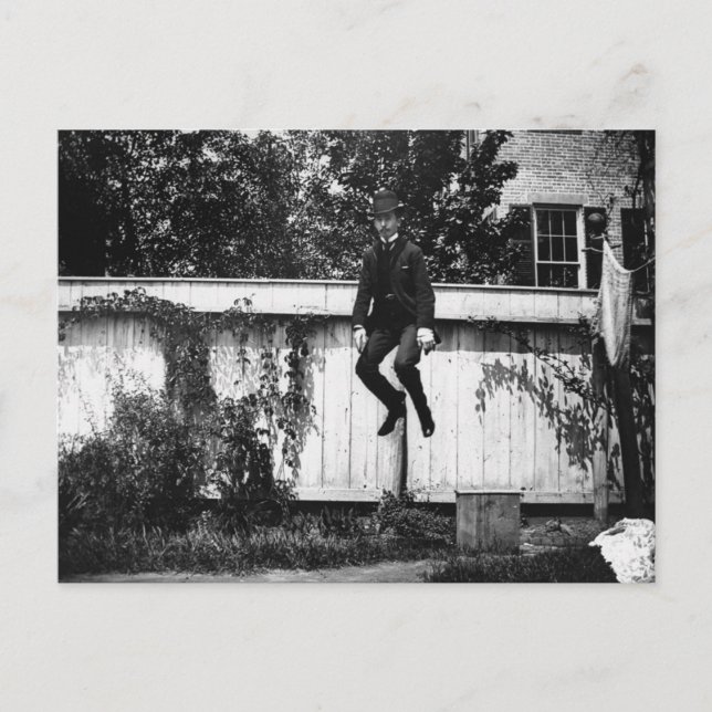 Postal Victoriano Jumping Man (Anverso)