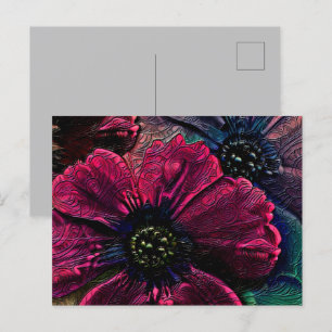 Postal Victoriano Splendor: Exquisito diseño floral
