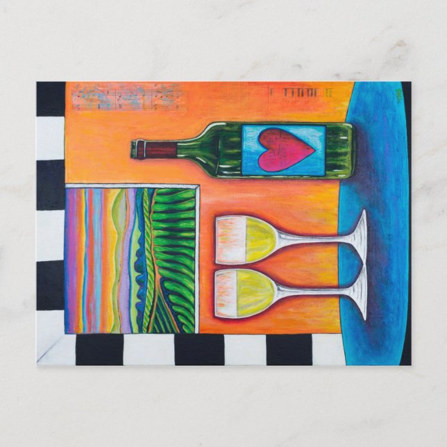 Postal Vid a Vino (Anverso)