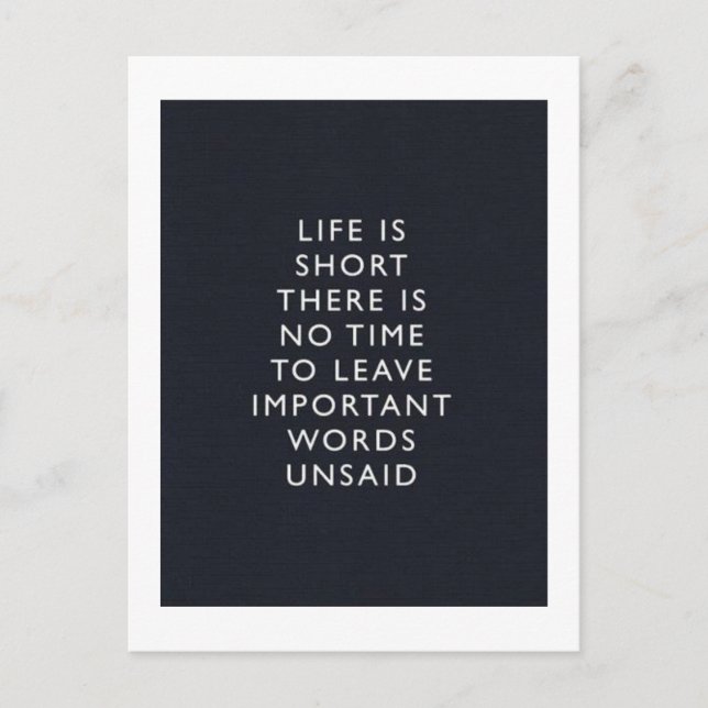 Postal vida (Anverso)